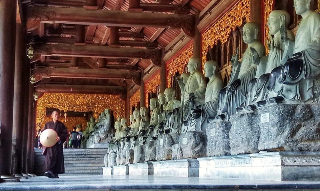 Traditional Vietnamese temple in the countryside between Hanoi and Ninh Binh