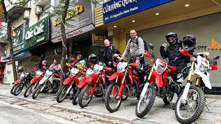Motorbikes available for rent in Hanoi