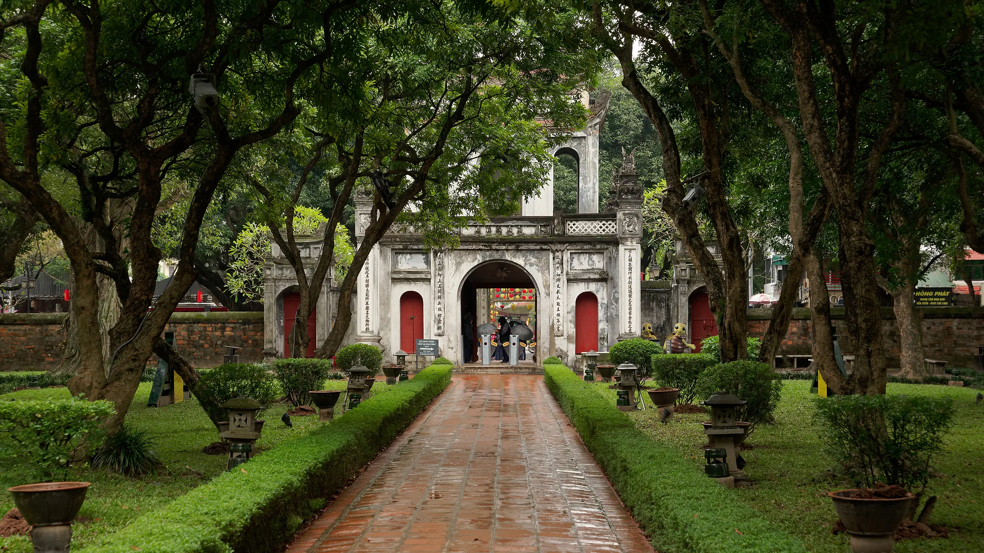 Temple of Literature — Hanoi's iconic landmark surrounded by lotus ponds