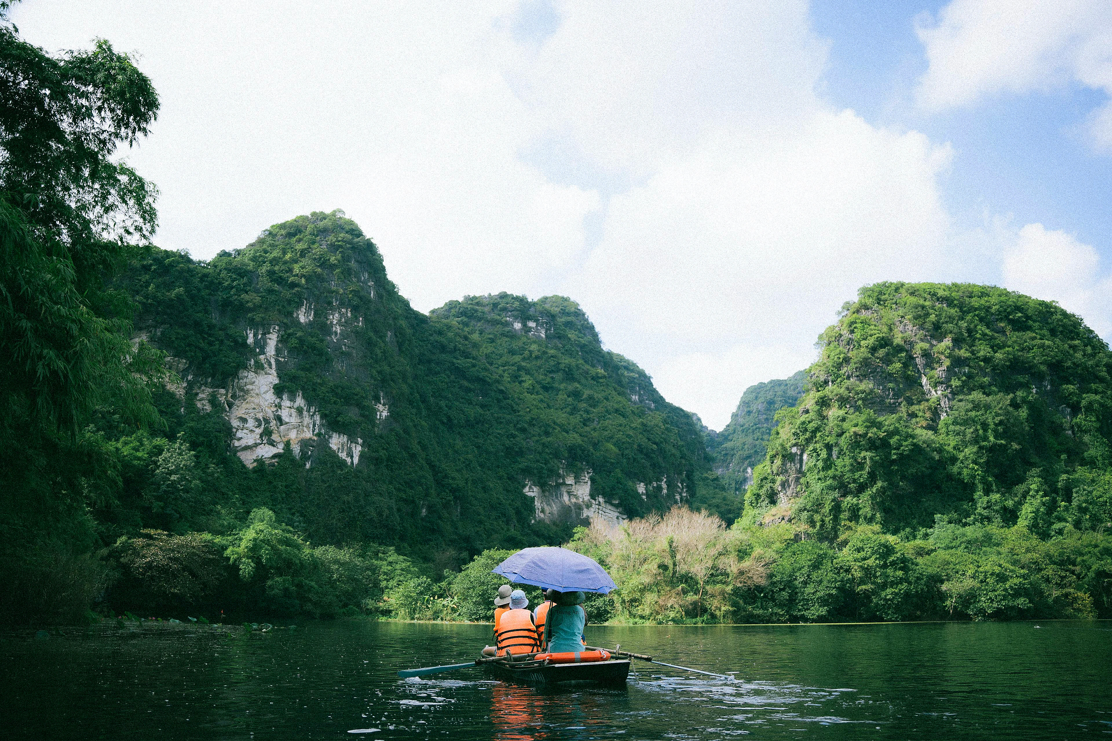Ninh Binh karst landscape at sunrise