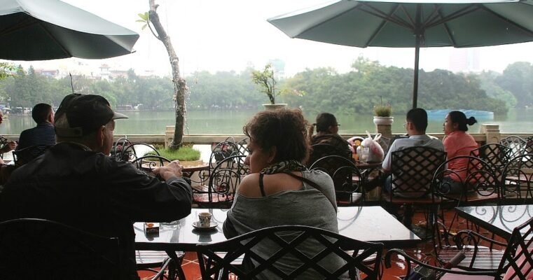 Relax with a cup of coffee at West Lake's cafes