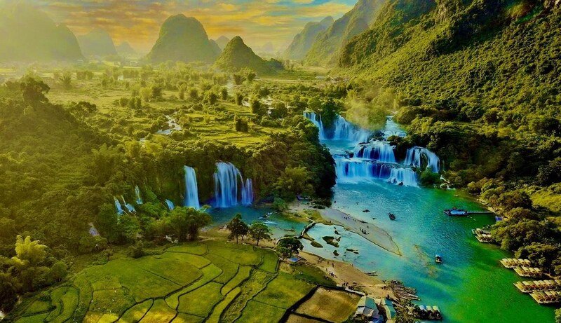 Ban Gioc Waterfall from Hanoi