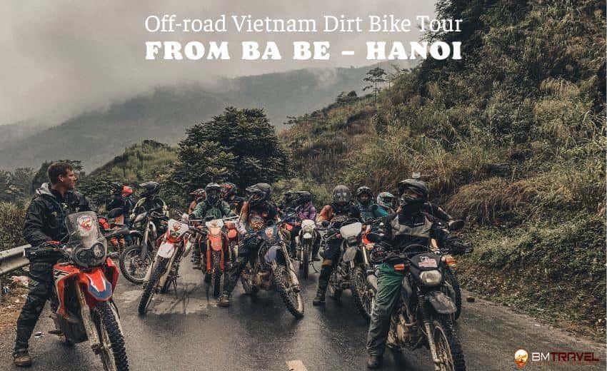 Dirt biker near Ba Be Lake in Northern Vietnam