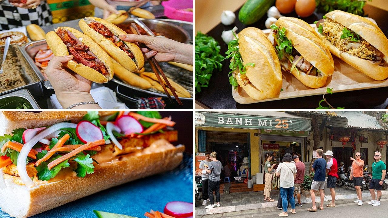 Banh mi Hanoi street sandwich