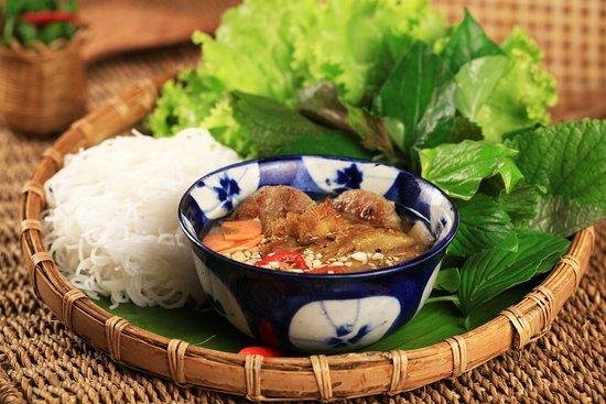 Grilled pork patties for bun cha in Hanoi