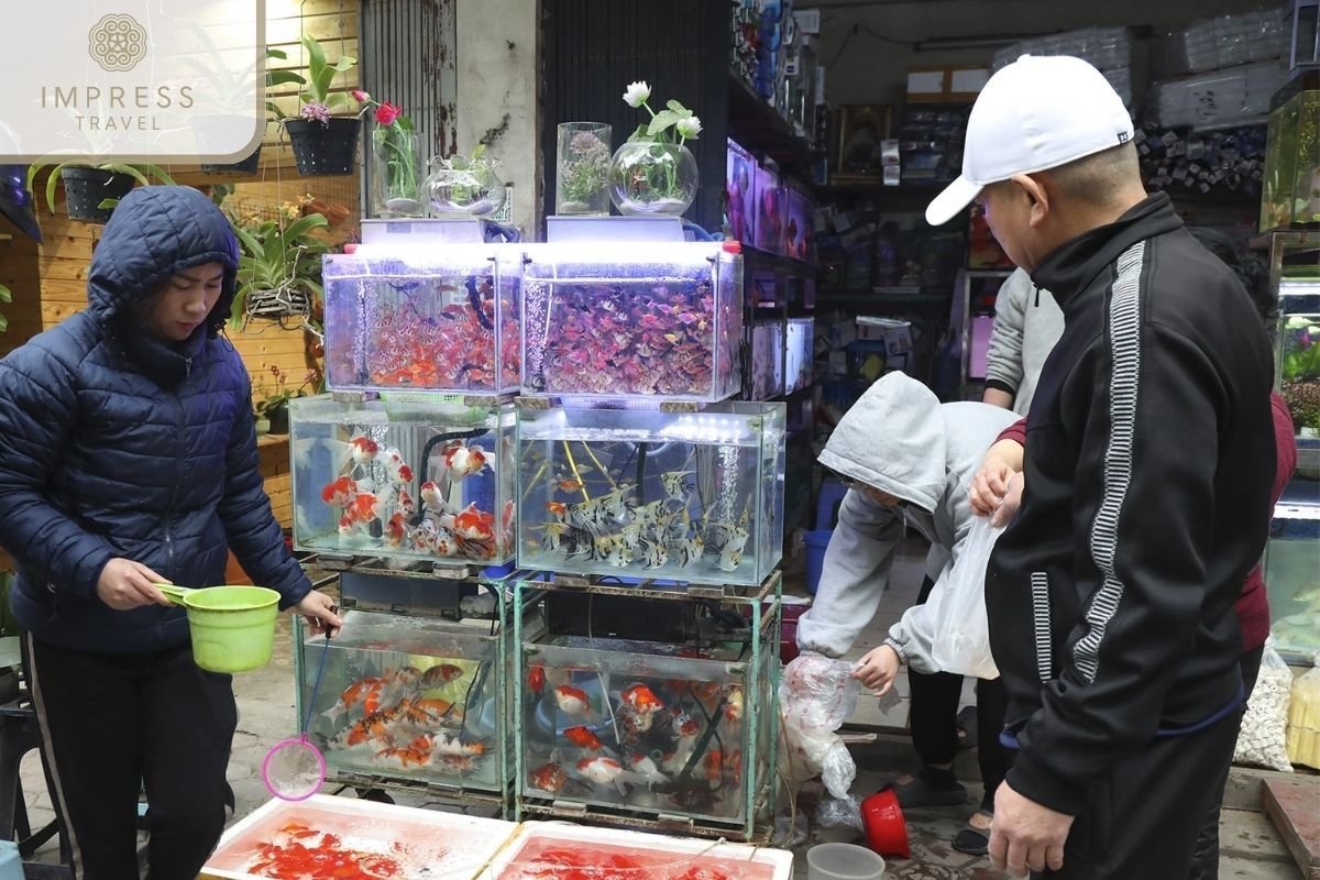 Local vendors at Buoi Market Hanoi