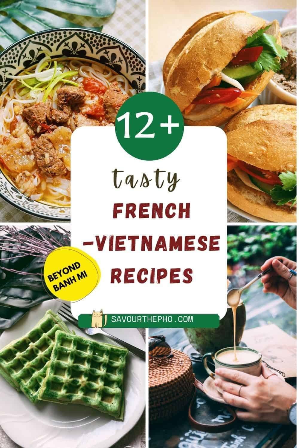 Beautiful French-Vietnamese fusion dish presentation