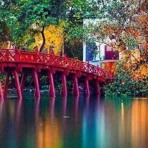 Hanoi city view in autumn