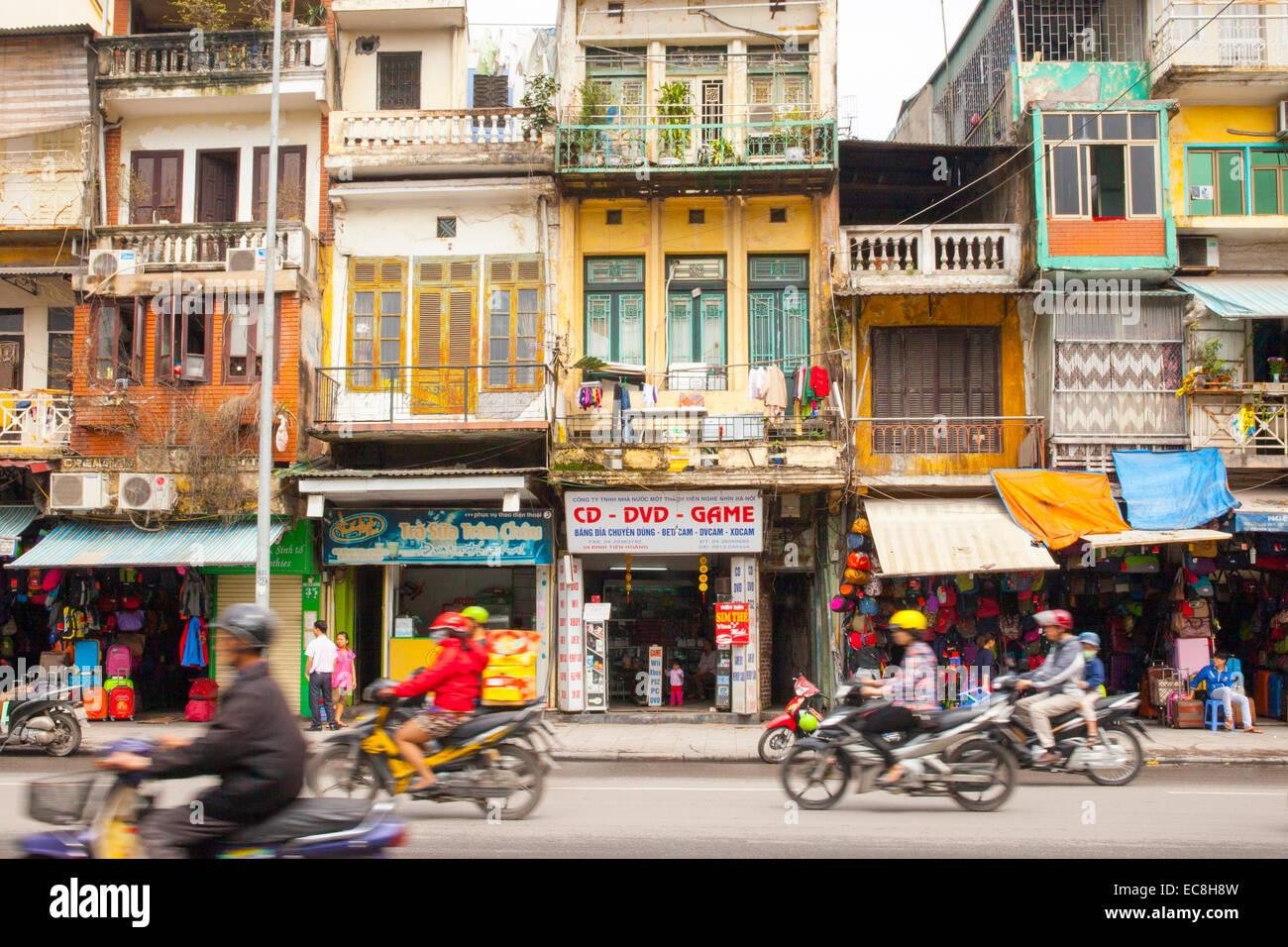 Historical street view of French Quarter Hanoi