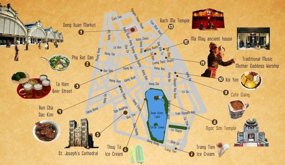 Hanoi French Quarter map