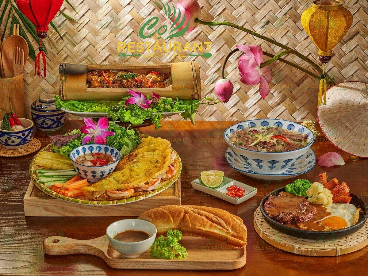 Interior of a hidden gem coffee shop in Hanoi Old Quarter with traditional decoration