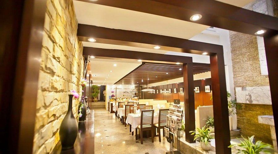 Intimate dining room at hidden gem restaurant in Hanoi