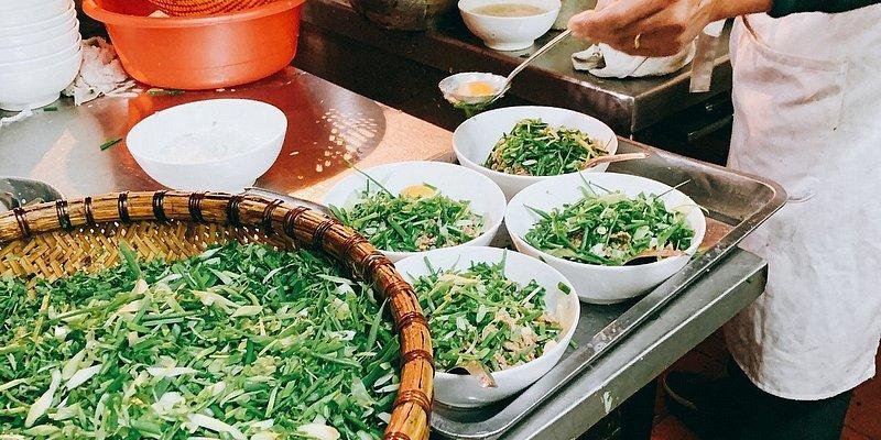 Collage of essential Hanoi dishes to try