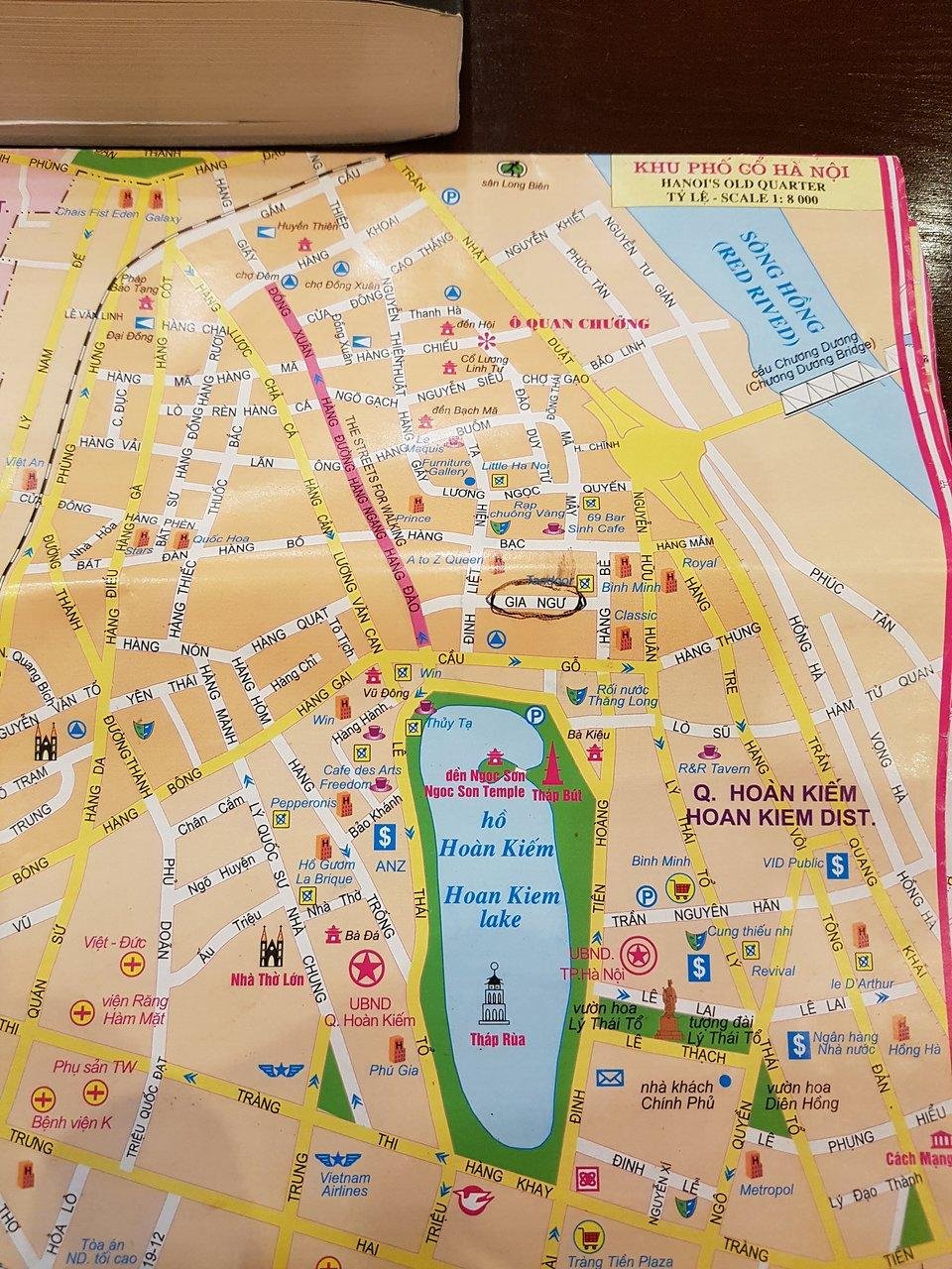 Hanoi Old Quarter map