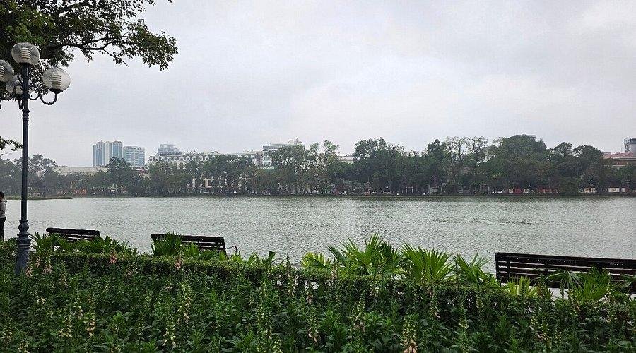 Hoan Kiem Lake Hanoi morning view