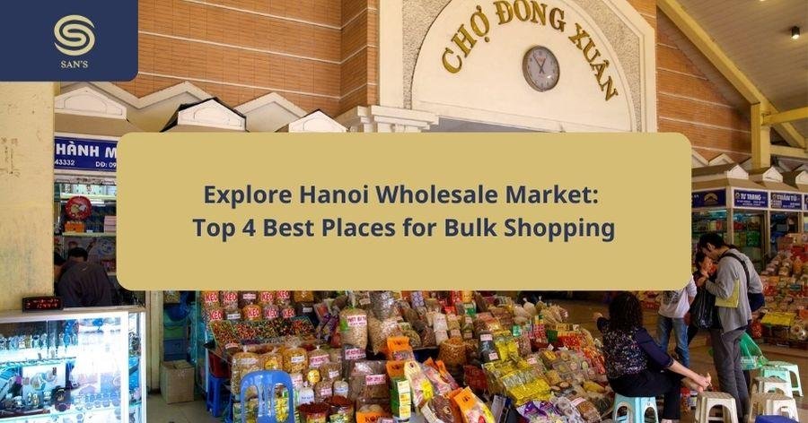 Selection of imported products in specialty store in Hanoi