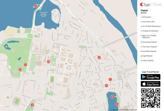 QR code to access the interactive map of Hanoi Old Quarter