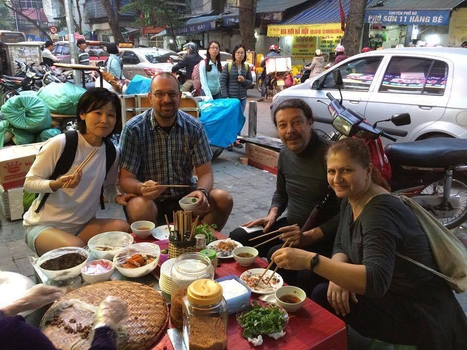 Klook booking interface showing Hanoi food tours