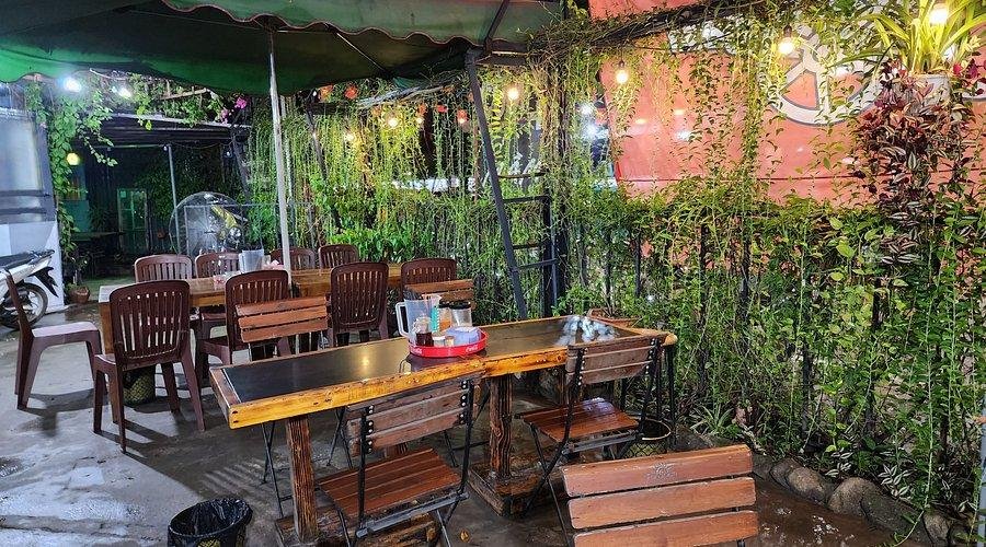 Early morning pho restaurant in Hanoi Old Quarter