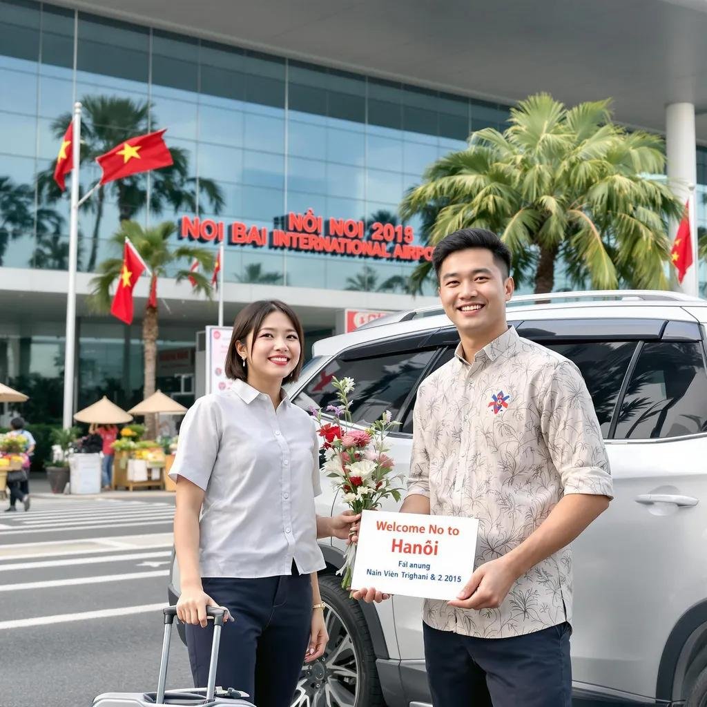 Professional driver holding welcome sign at airport