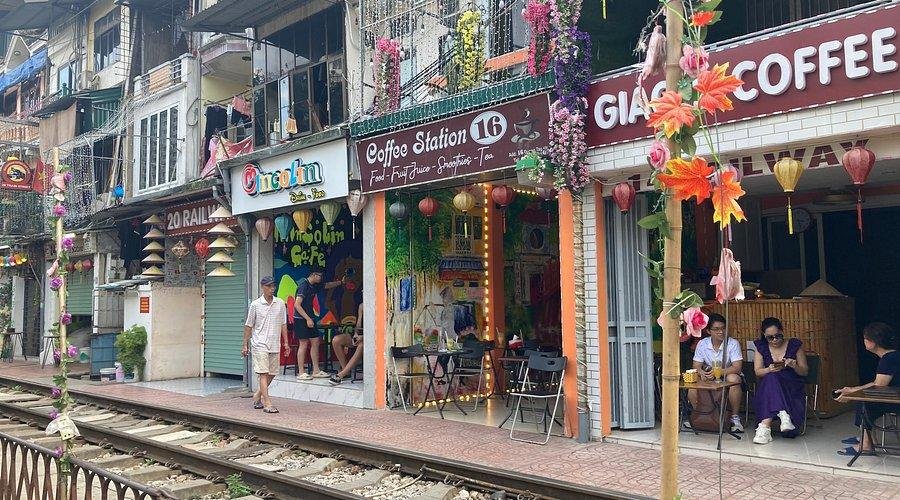 Coffee at Hanoi Train Street