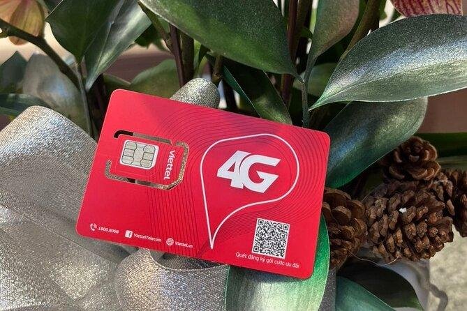 Viettel Tourist SIM card packages displayed in store