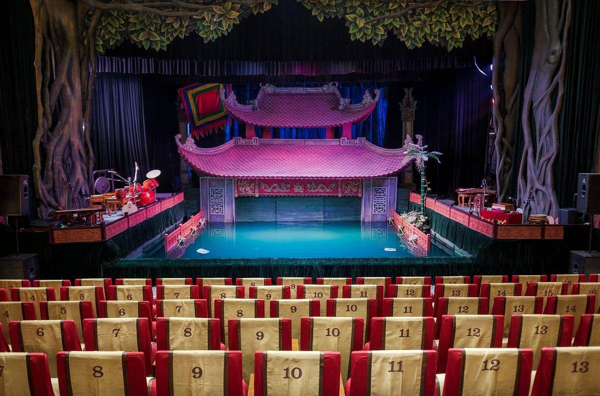 Traditional water puppet performance at Thang Long Theatre in Hanoi
