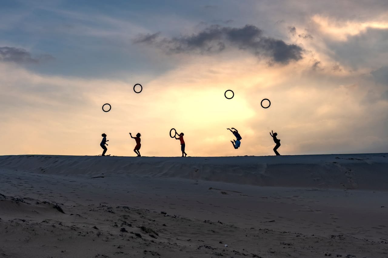 Hot Air Balloon Mui Ne over the Sand Dunes