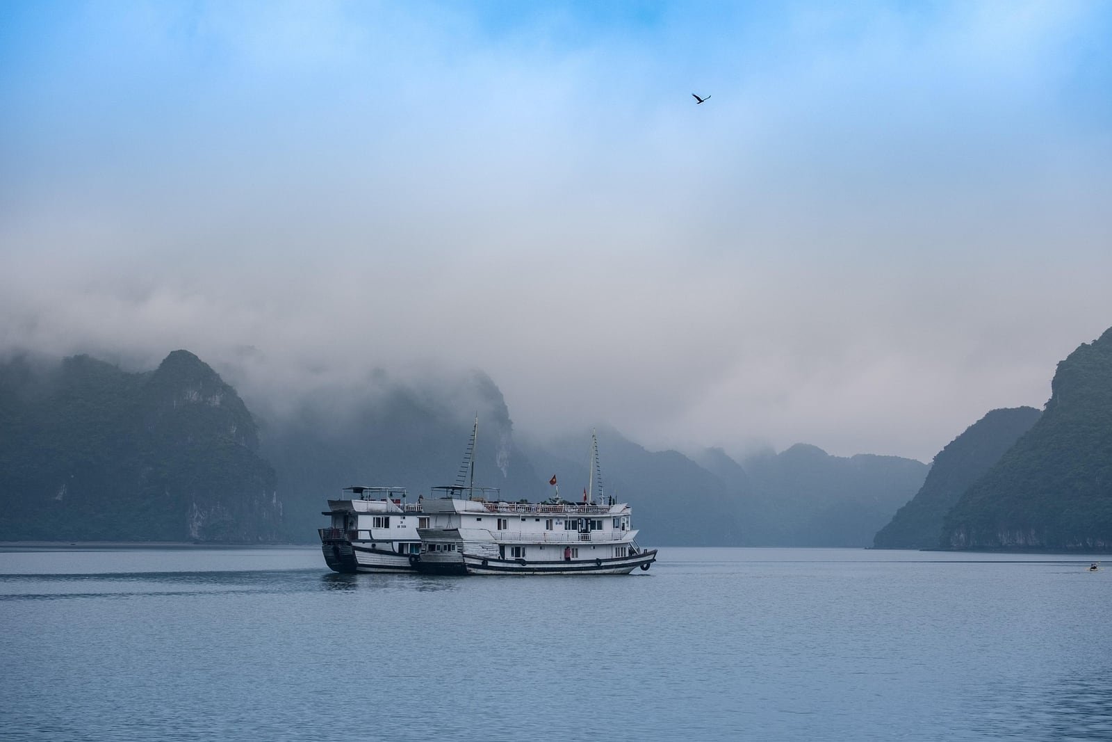 Crisp island bay with calm water for a romantic honeymoon escape