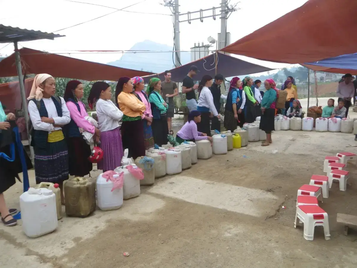 Local ethnic minority market in Dong Van Ha Giang
