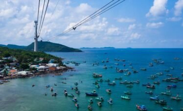 Sunset and night squid fishing in Phu Quoc Island